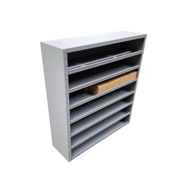 HC VAKKENKASTEN NIEUW GRIJS 108x100x30CM