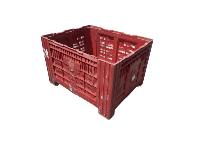 Geperforeerde palletbox 120x100x77cm rood