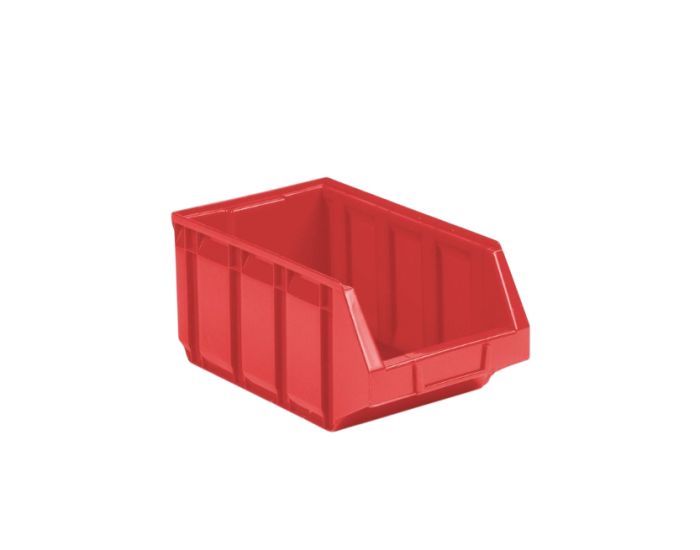 EN Magazijnbak 345x205x164mm Nr. 4 Rood