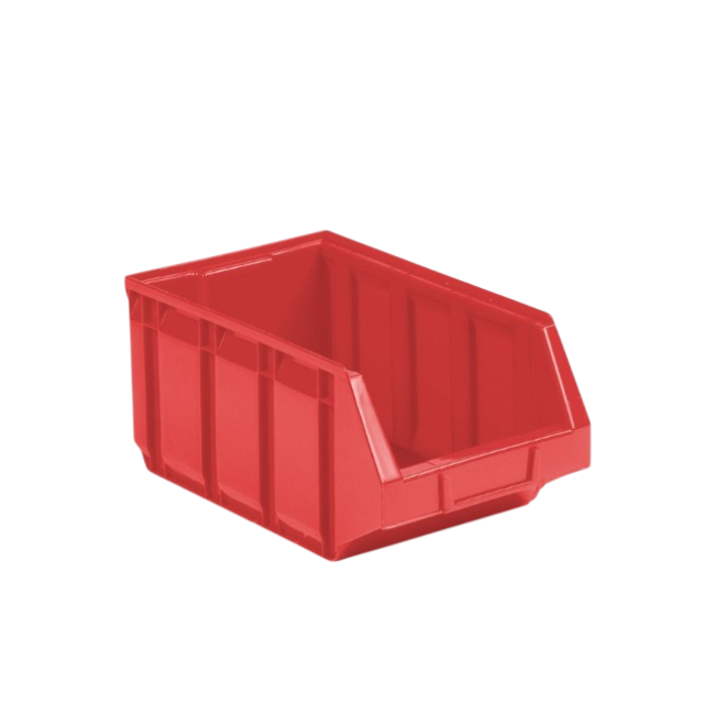 EN Magazijnbak 345x205x164mm Nr. 4 Rood
