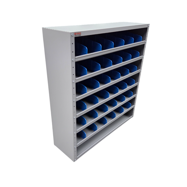 HC VAKKENKASTEN NIEUW GRIJS 108x100x30CM