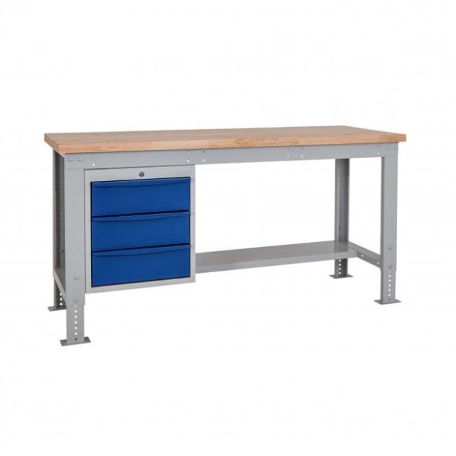 Werkbank 172,5x75cm met ladeblok