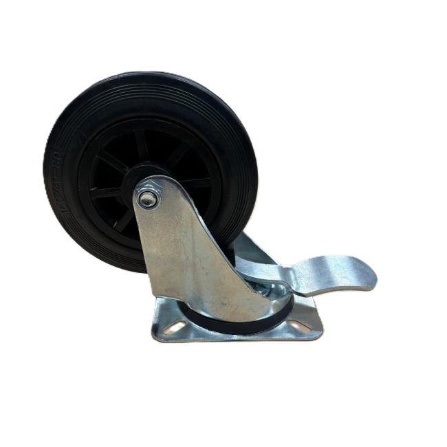 Zwenkwiel met rem 160mm