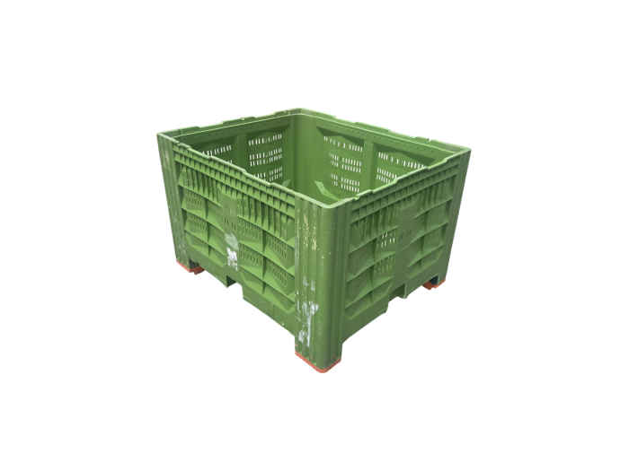 Geperforeerde palletbox 120x100x77cm groen
