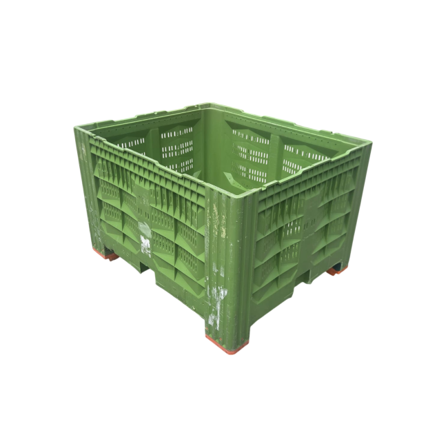 Geperforeerde palletbox 120x100x77cm groen