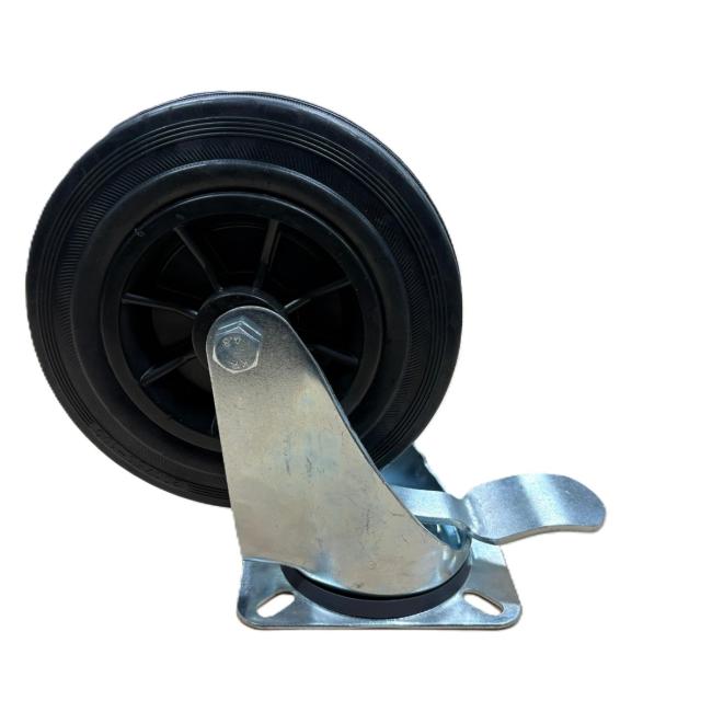 Zwenkwiel met rem 200mm