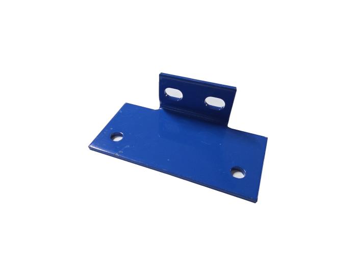 Voetplaat 165x80x6/50mm, kleur: blauw, excl. bouten en moer