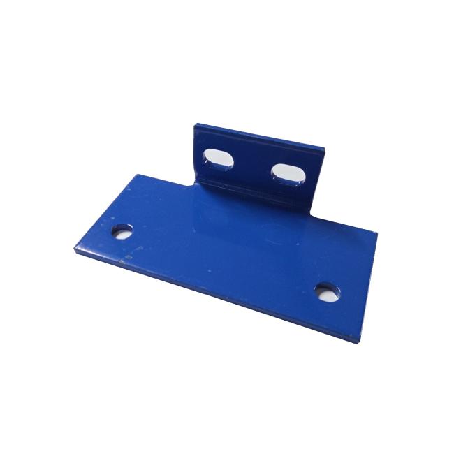 Voetplaat 165x80x6/50mm, kleur: blauw, excl. bouten en moer