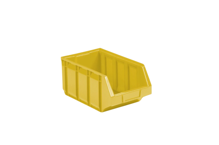 EN Magazijnbak 345x205x164mm Nr. 4 geel