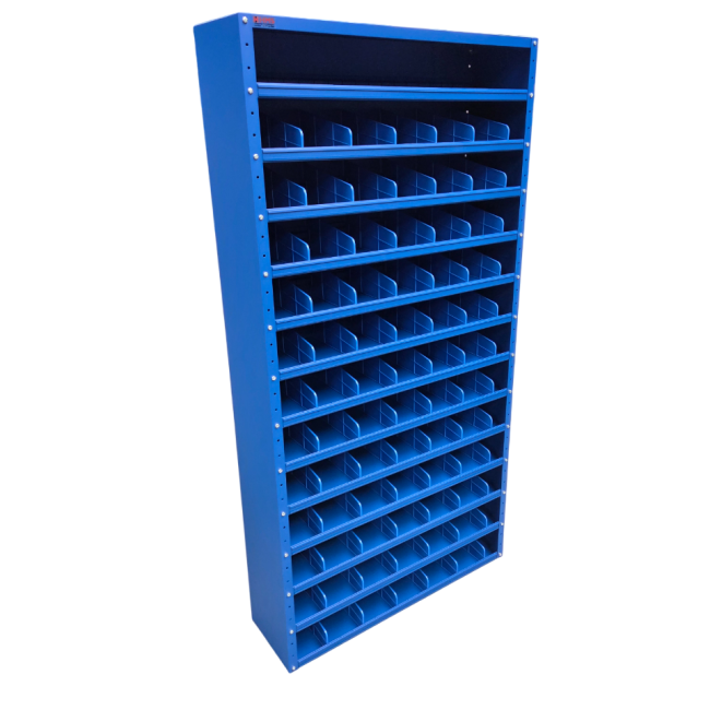 HC VAKKENKASTEN NIEUW BLAUW 200x100x30CM