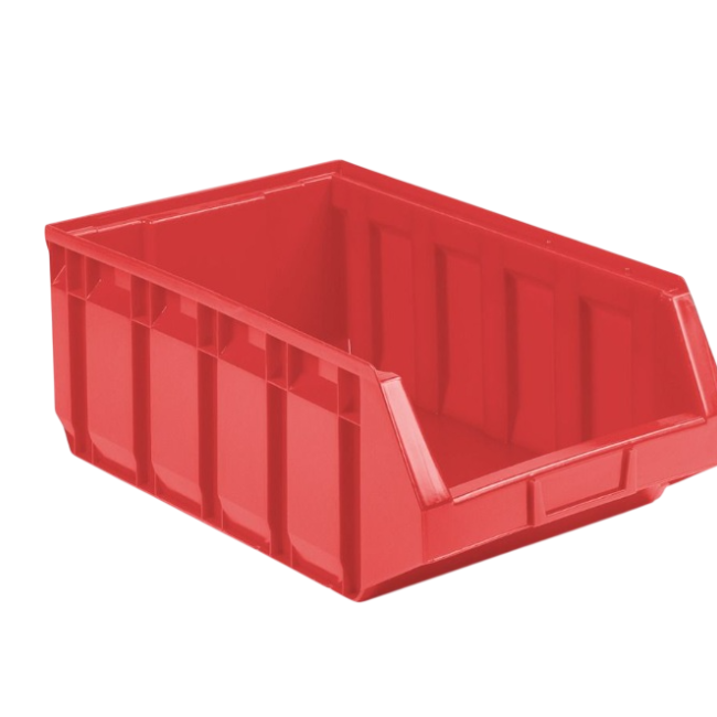 EN Magazijnbak 485x298x189mm Nr. 5 rood