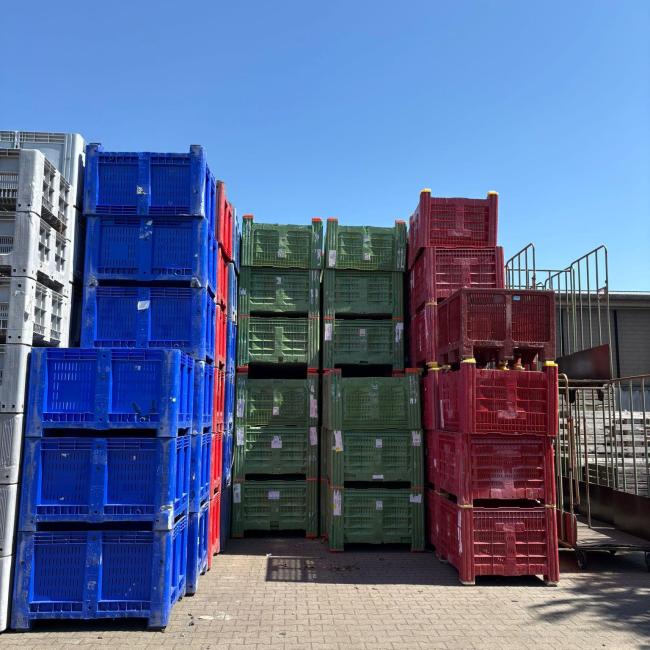 Geperforeerde palletbox 120x100x77cm